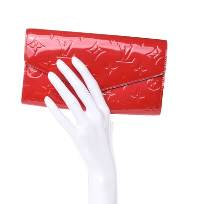 Louis Vuitton Vernis Sarah Wallet NM Cherry 2 of 8