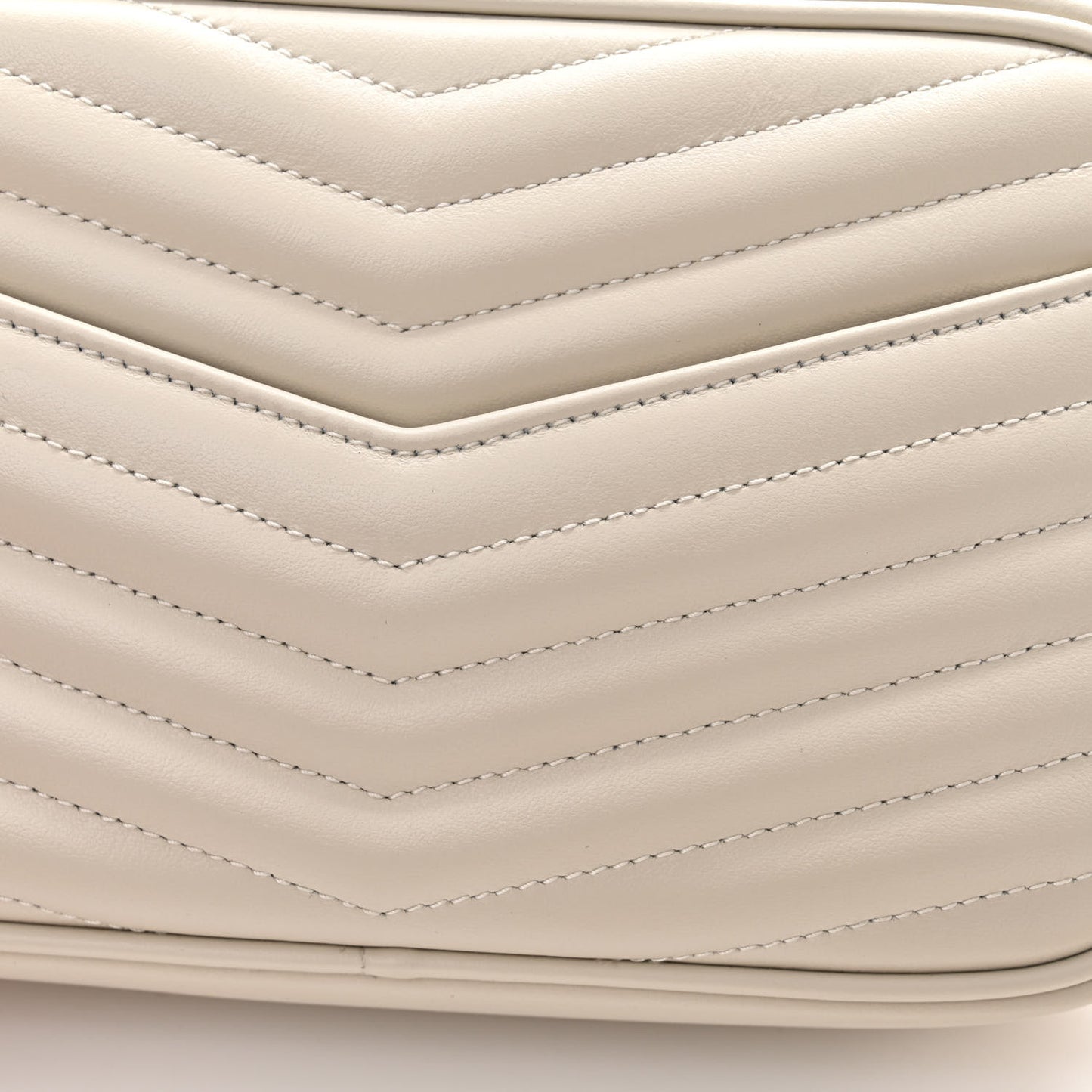 Calfskin Matelasse Monogram Mini Lou Camera Bag Crema Soft