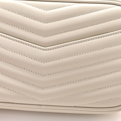 Saint Laurent Calfskin Matelasse Monogram Mini Lou Camera Bag Crema Soft 12 of 13