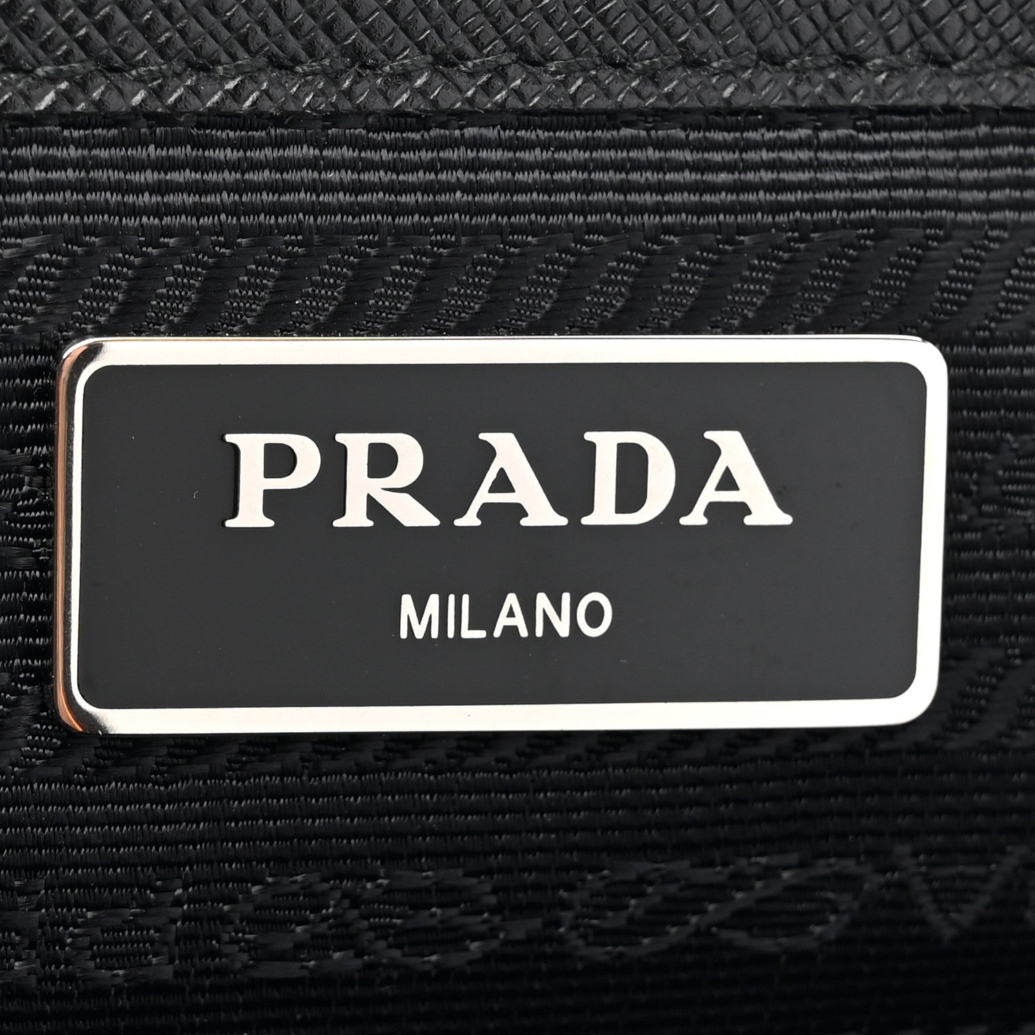 Prada Nylon Vela Saffiano Medium Backpack Black 6 of 10