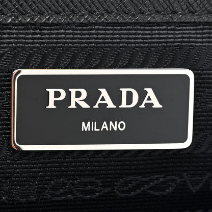 Prada Nylon Vela Saffiano Medium Backpack Black 6 of 10