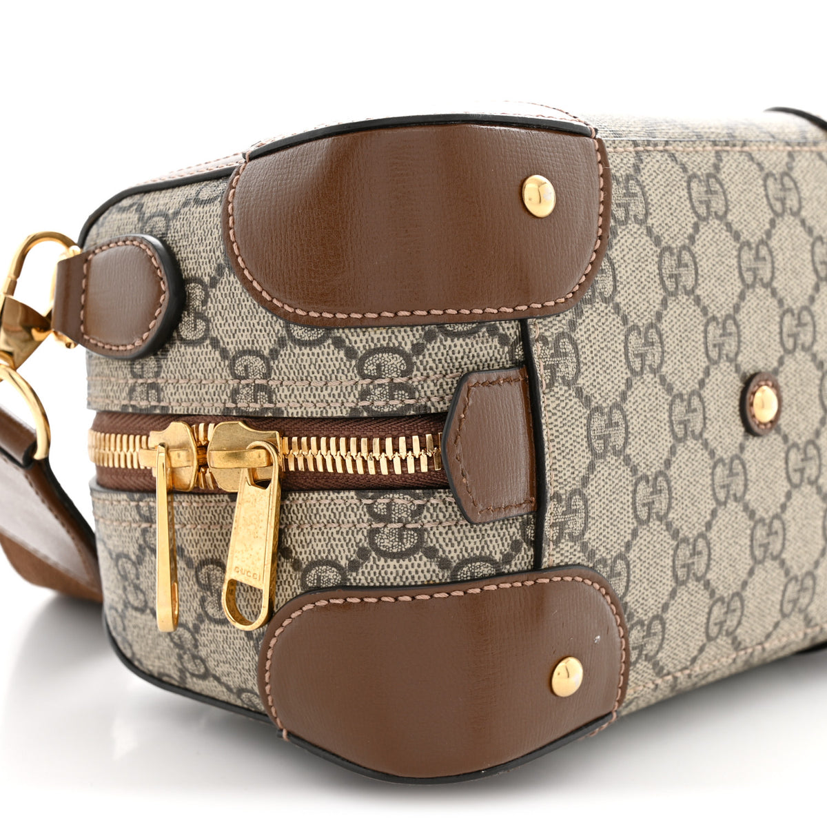 Gucci GG Supreme Monogram Interlocking G Small Duffle Beige Ebony 9 of 11