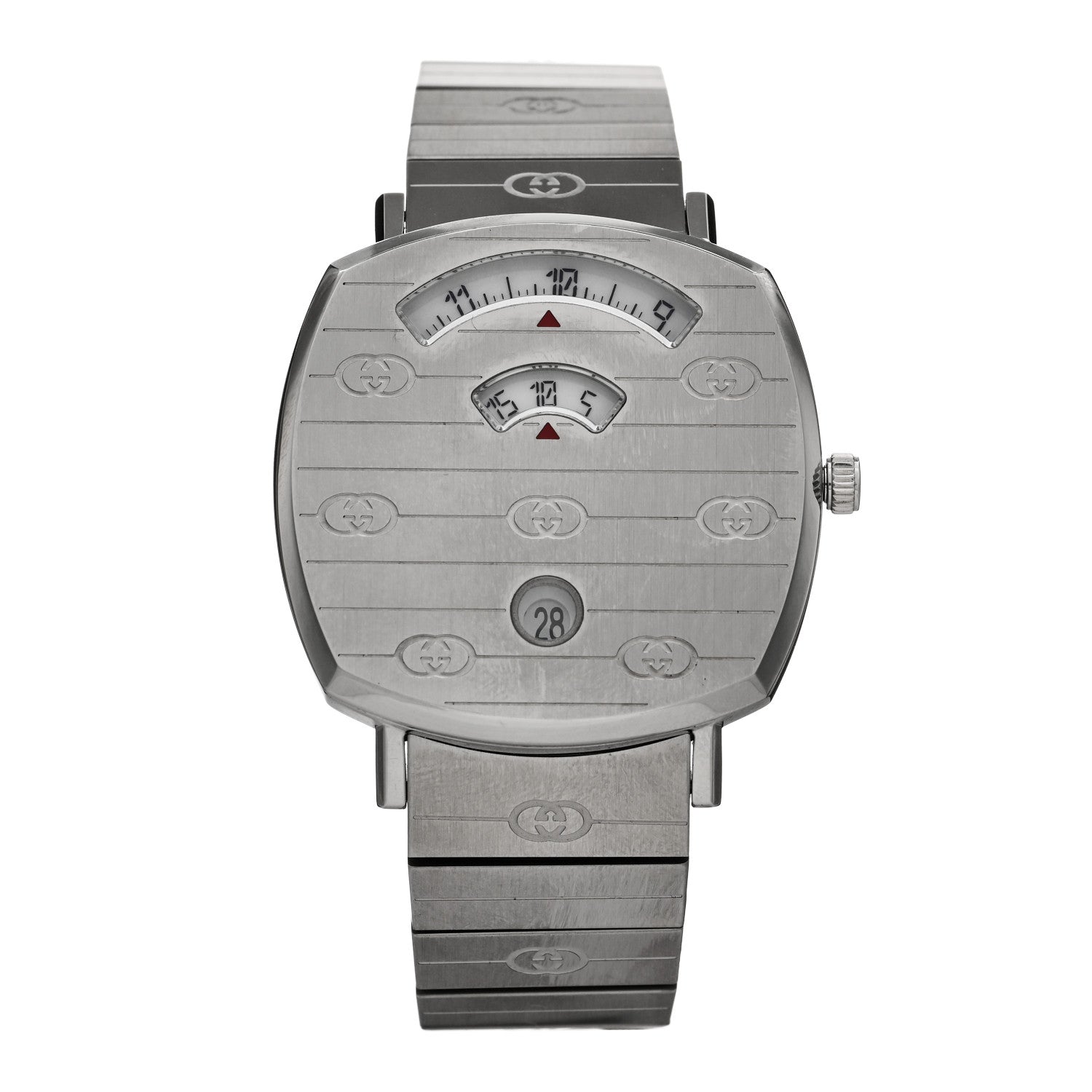 Gucci Stainless Steel 35mm Grip Quartz Watch 1 of 4