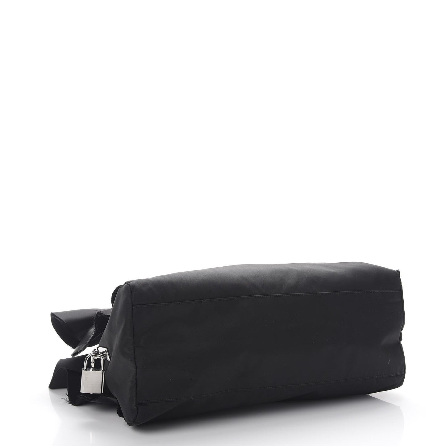 Tessuto Nylon Ruffle Bauletto Nero Black