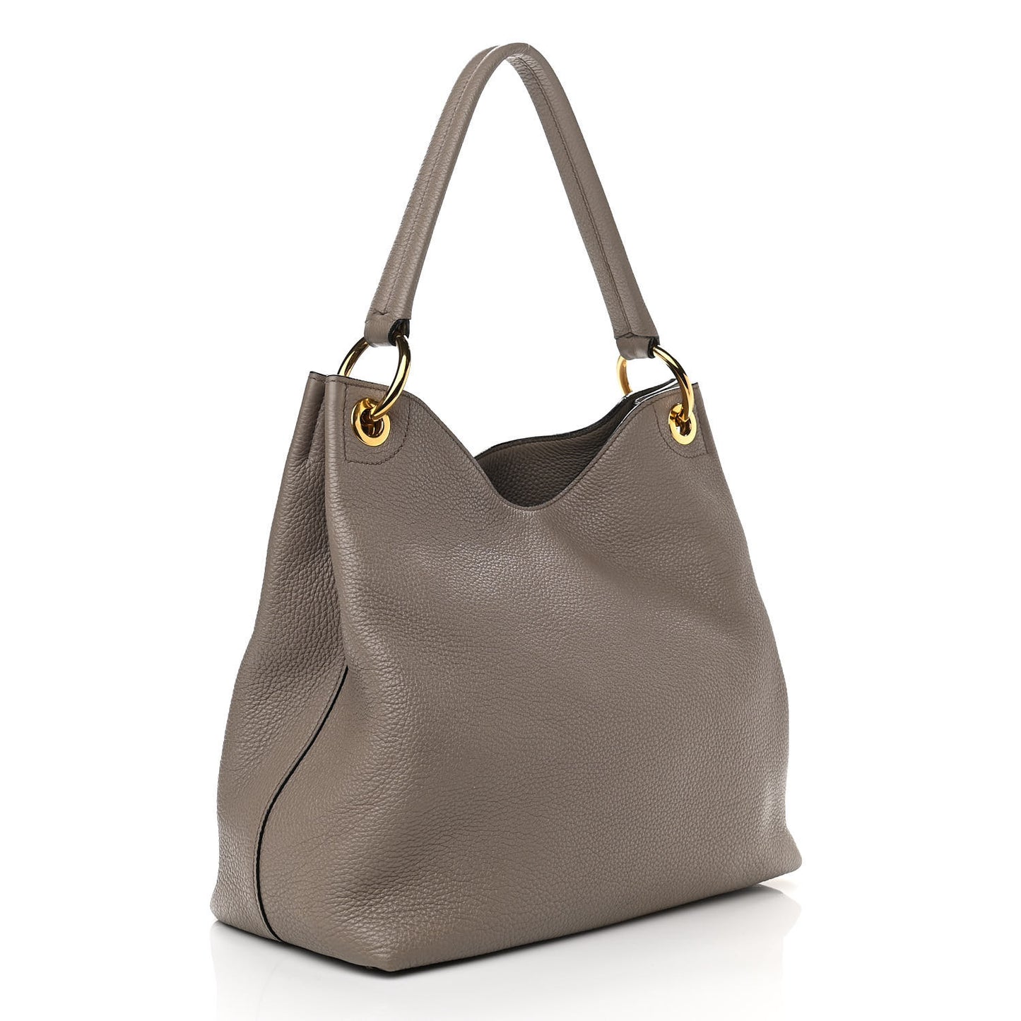 Vitello Phenix Logo Hobo Taupe