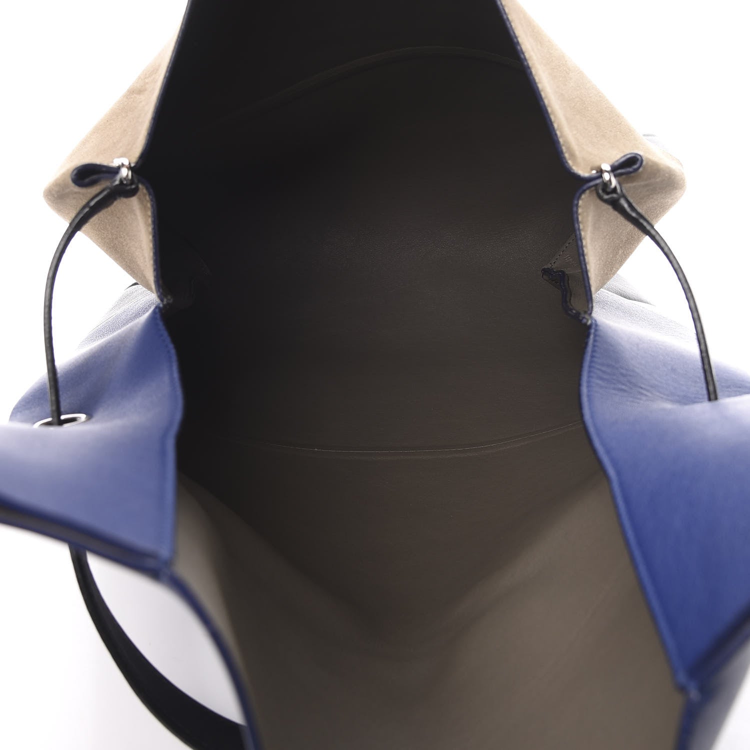 Celine Calfskin Suede All Soft Shoulder Bag Indigo 4 of 14