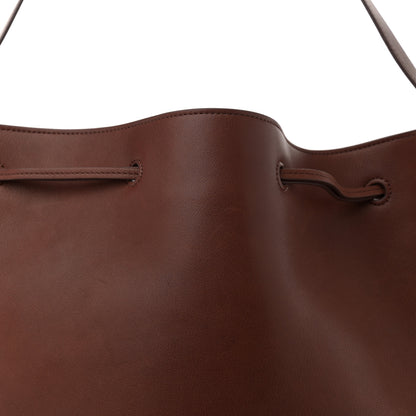 The Row Saddle Calfskin Belvedere Bucket Bag New Burgundy 7 of 11