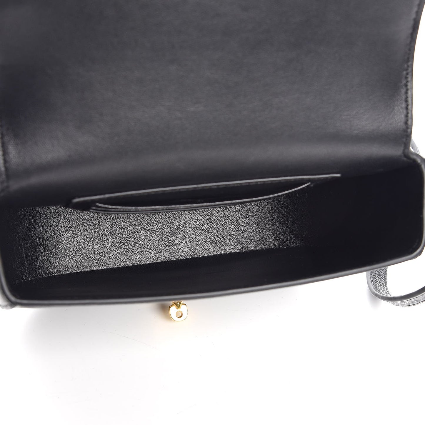 Small Classic Grain Calfskin Small Darley Satchel Black