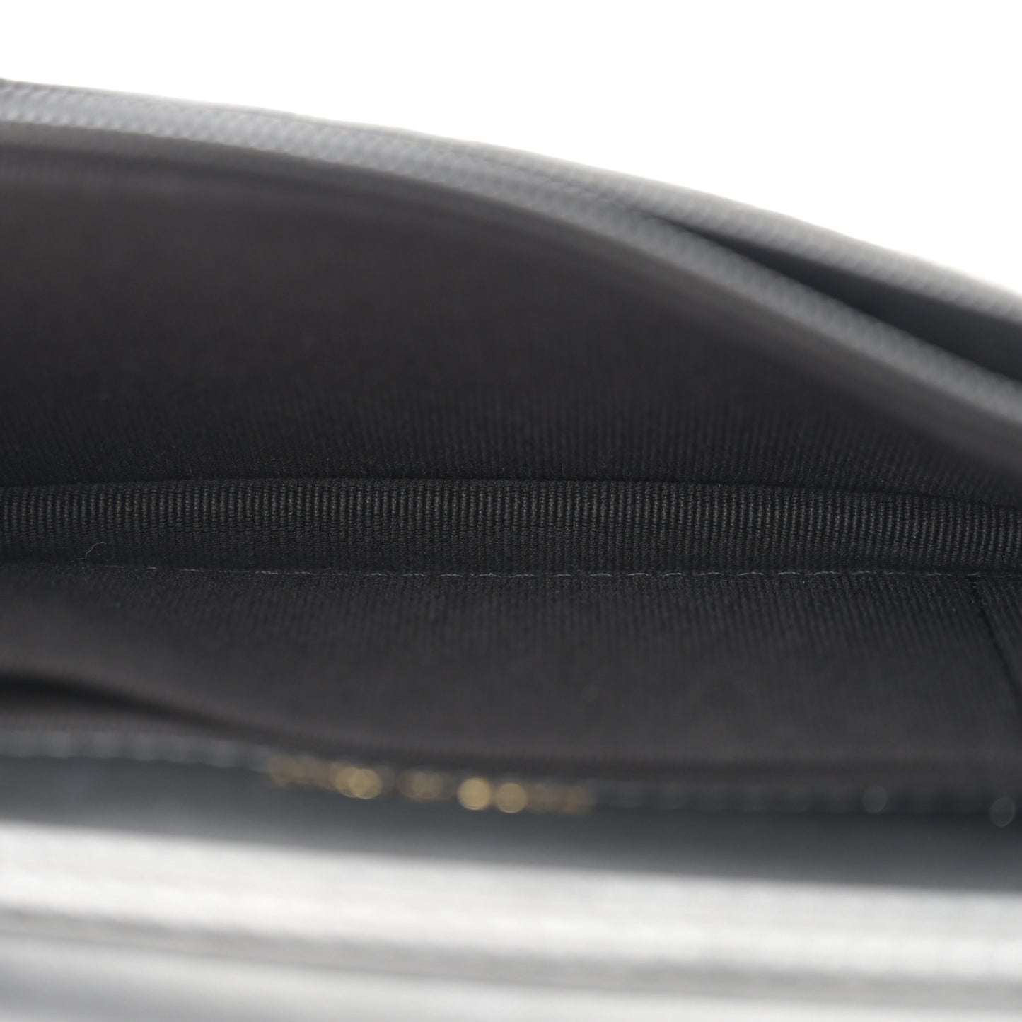Calfskin Quilted Maxi Pearls Clutch With Chain Black