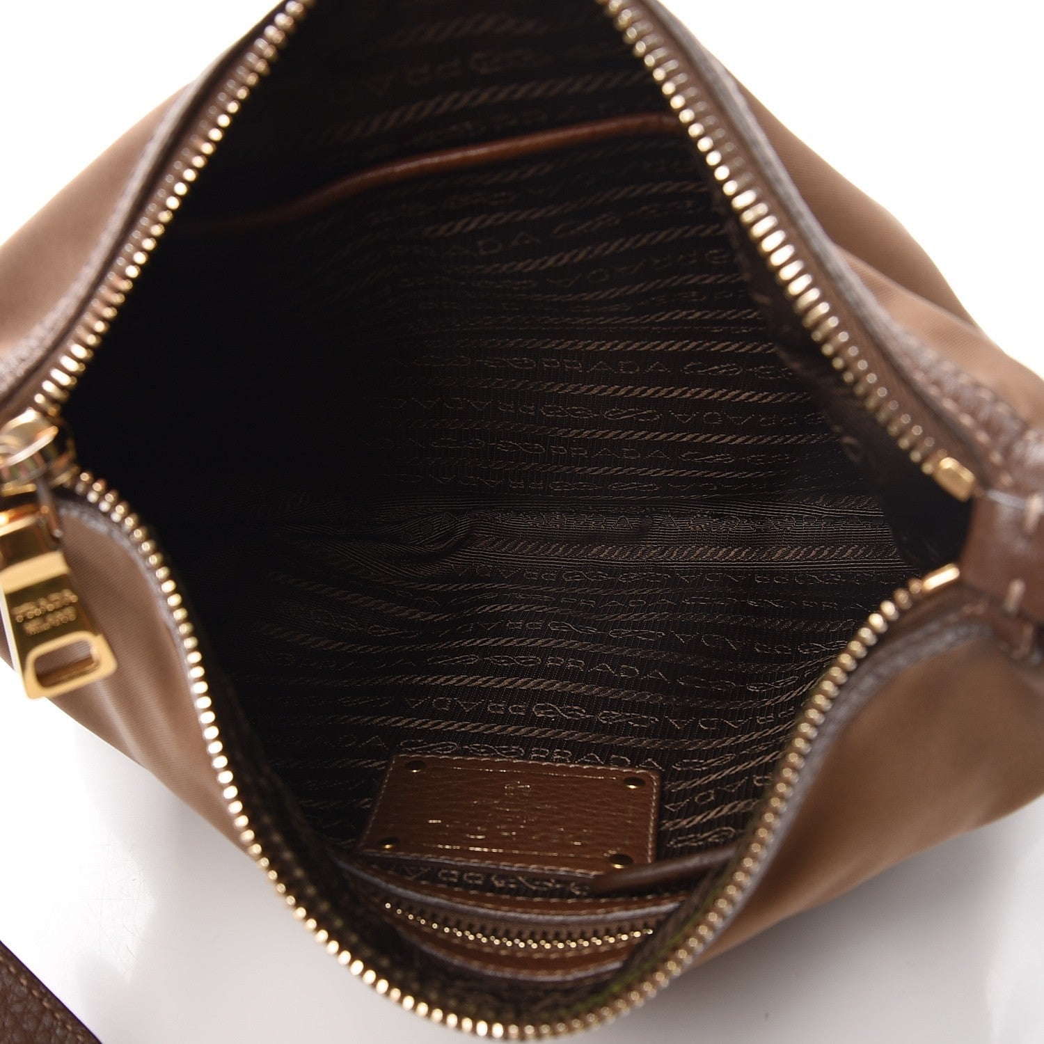 Prada Nylon Vitello Daino Crossbody Bag Corinto 6 of 9