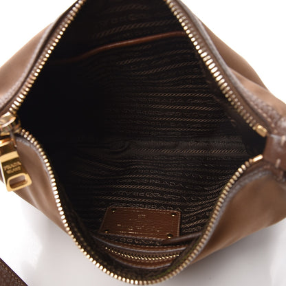 Prada Nylon Vitello Daino Crossbody Bag Corinto 6 of 9