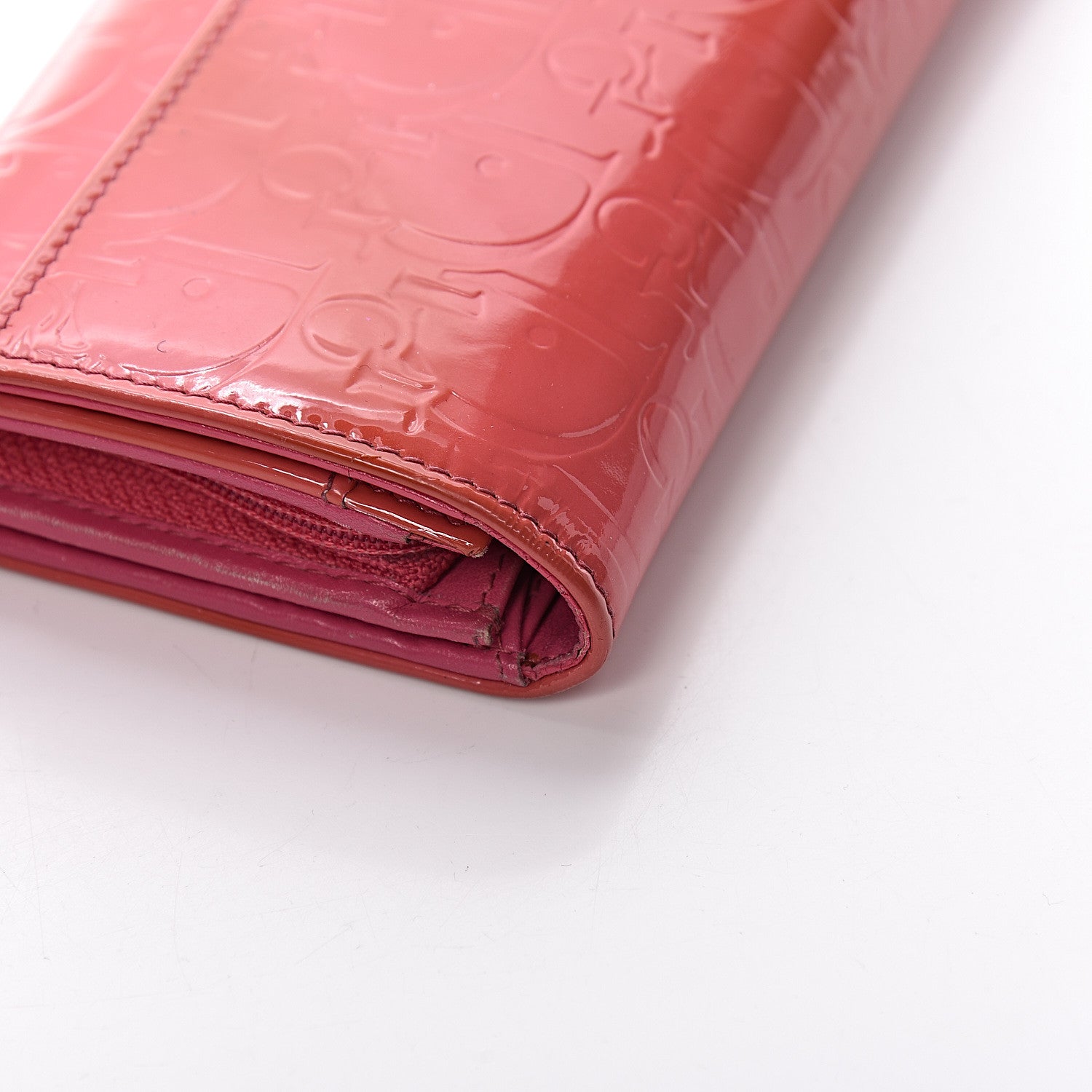 Christian Dior Patent Ultimate Chain Wallet Fushia 15 of 17