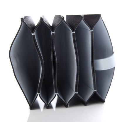 Celine Grained Shiny Calfskin Accordion Card Holder Black 5 of 7