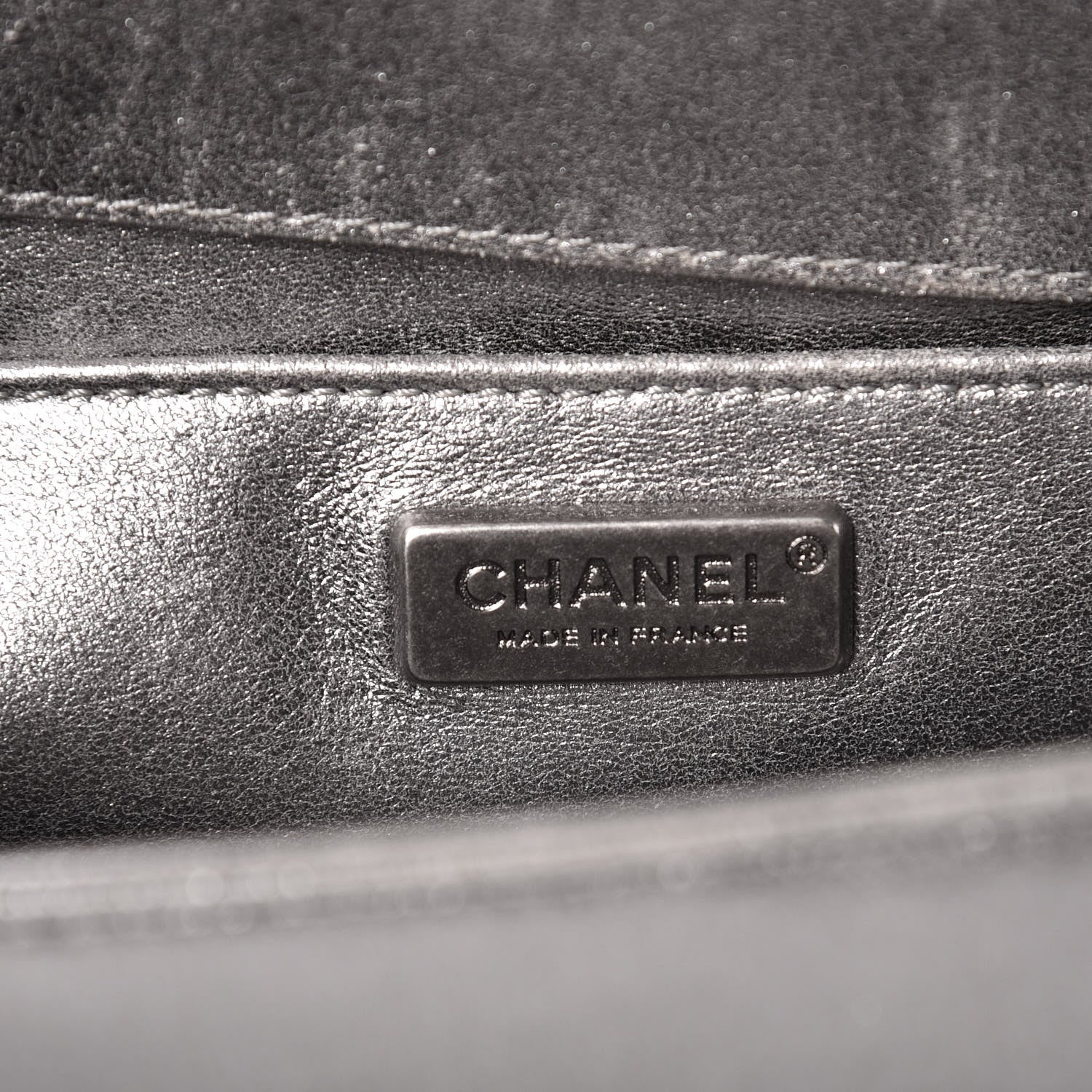Chanel Metallic Lambskin Embellished Medium Boy Flap Silver 6 of 14