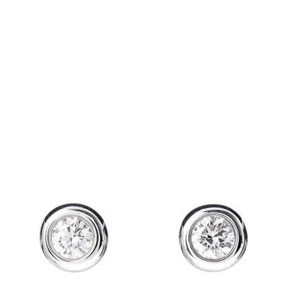Tiffany Sterling Silver Diamond .20ct Elsa Peretti Diamonds By The Yard Earrings 1 of 4