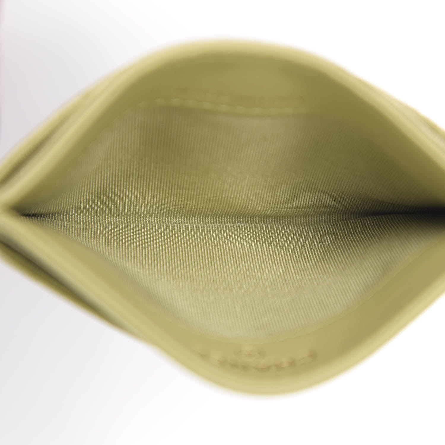 Chanel Caviar Quilted French New Wave Card Holder Light Green 4 of 8
