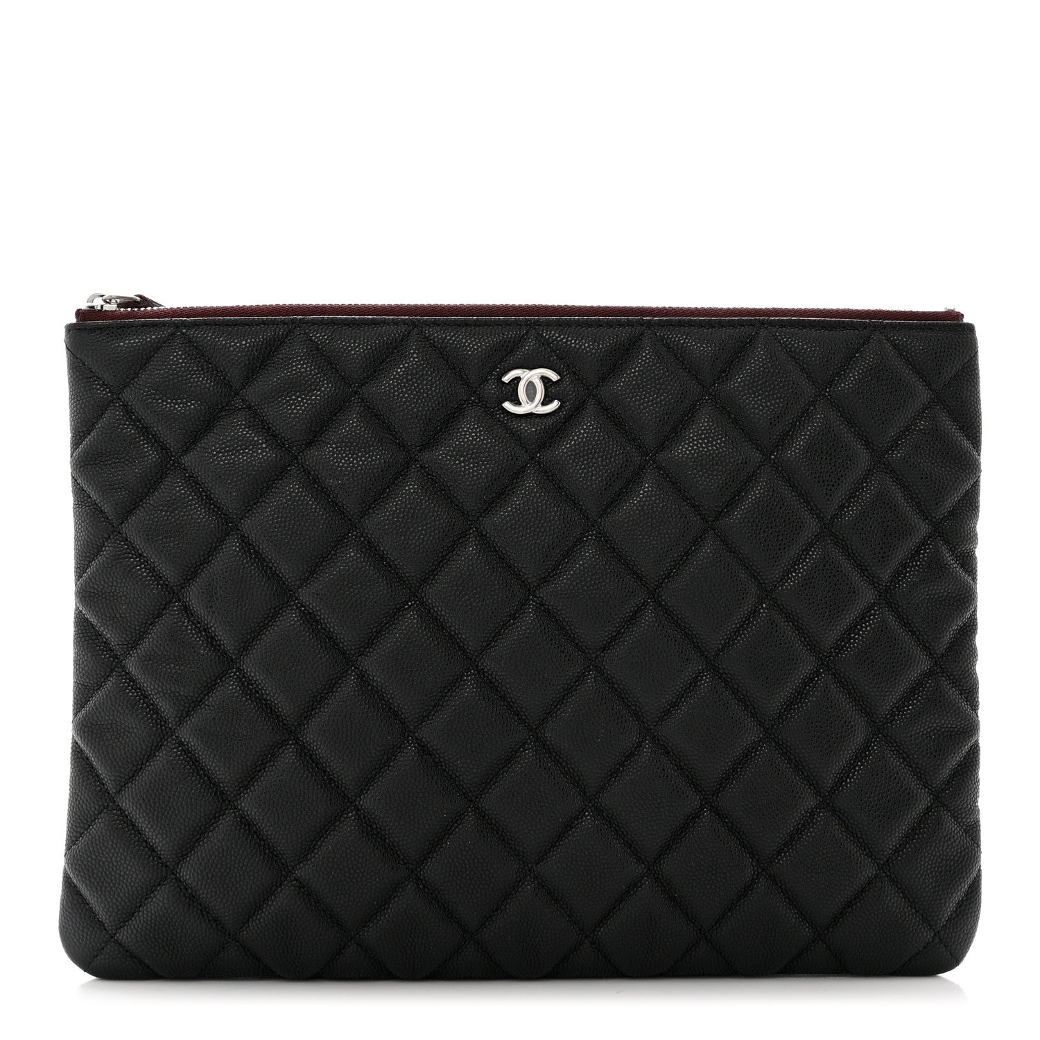 Chanel Caviar Quilted Medium Cosmetic Case Black 1 of 8