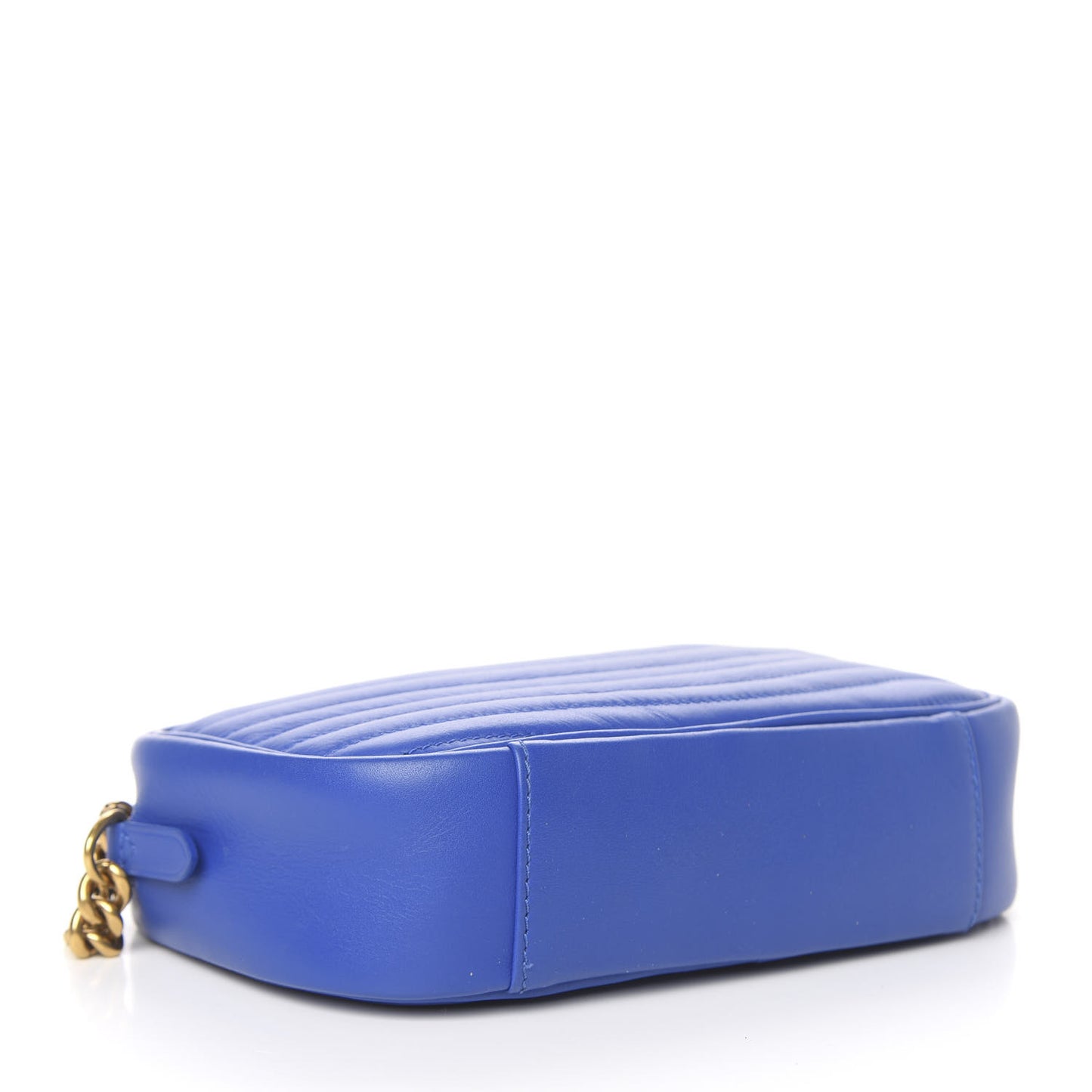 Calfskin New Wave Camera Bag Bleu Neon