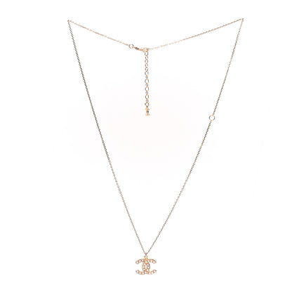 Chanel Pearl CC Pendant Necklace Gold 3 of 5