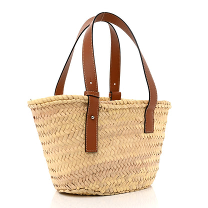 Loewe Raffia Small Basket Tote Bag Natural Tan 3 of 10