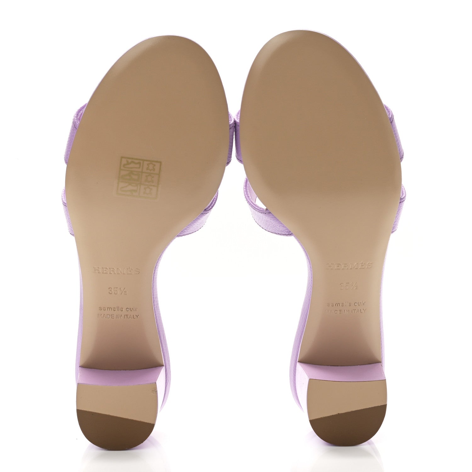 Hermes Epsom Oasis Sandals 35.5 Violet Amethyste 5 of 9