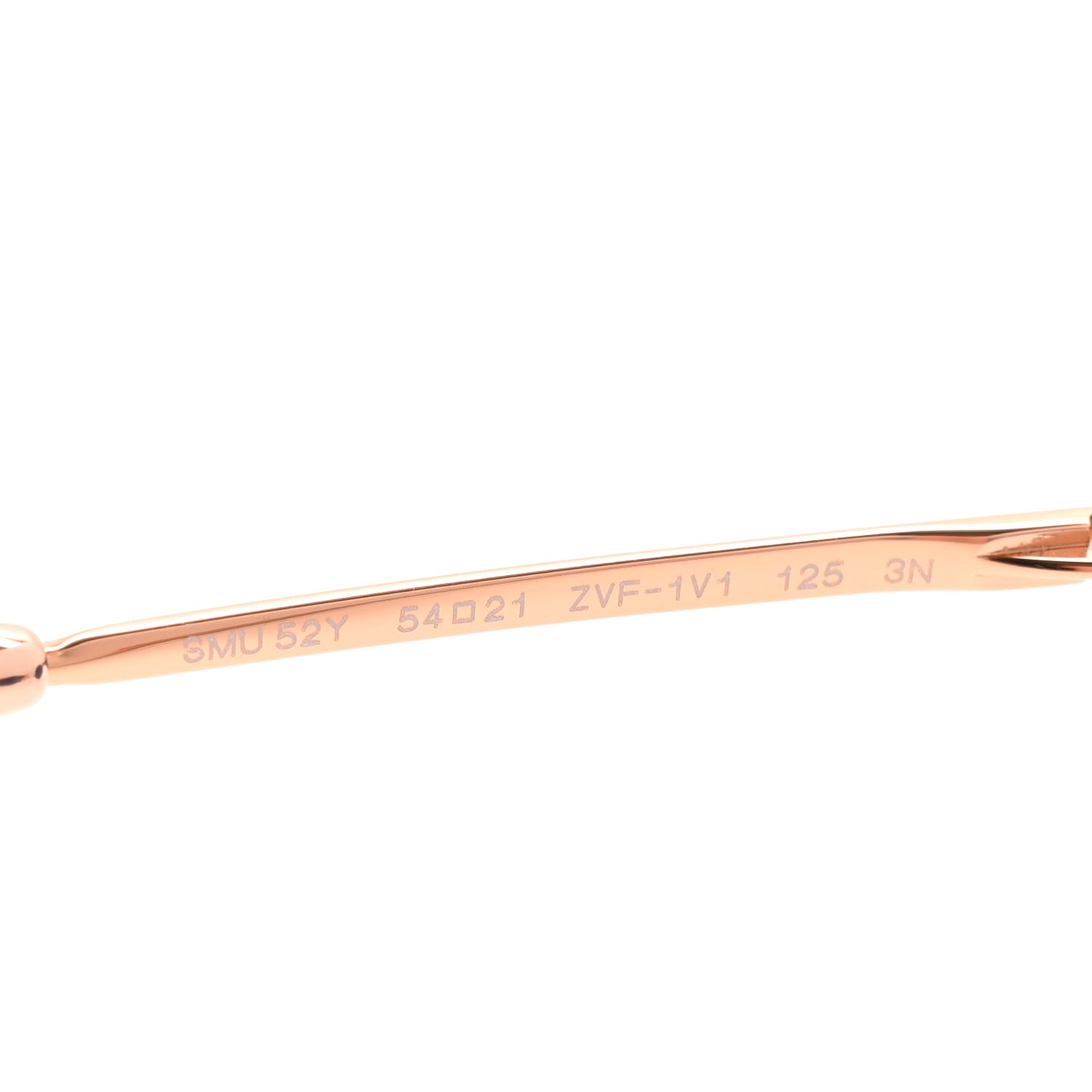 Metal Oval Sunglasses SMU52Y Black Rose Gold