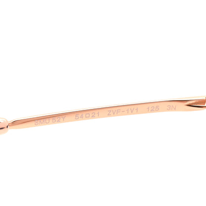 Miu Miu Metal Oval Sunglasses SMU52Y Black Rose Gold 6 of 9