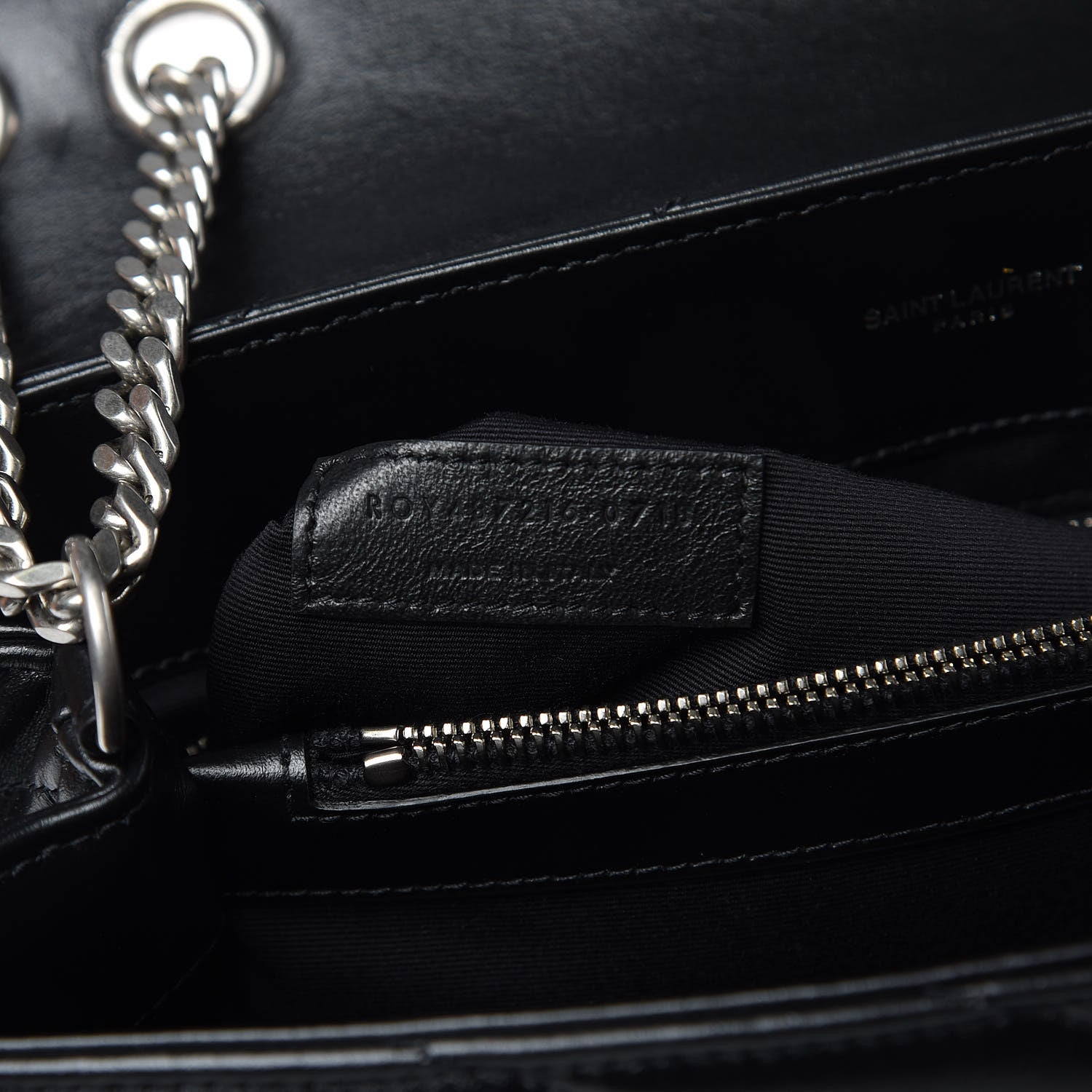 Saint Laurent Calfskin Y Quilted Monogram Medium Loulou Chain Satchel Black 8 of 12