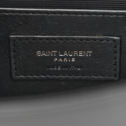 Saint Laurent Grain De Poudre Small Monogram Monochrome Kate Satchel Black 6 of 10