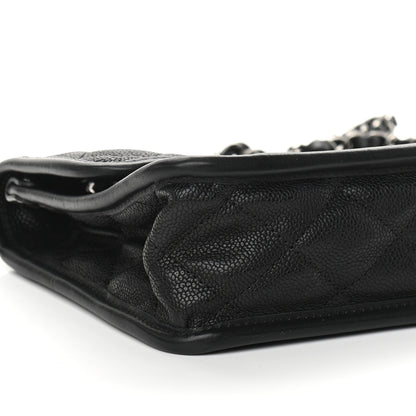 Chanel Caviar Quilted Medium French Riviera Flap Black 7 of 8