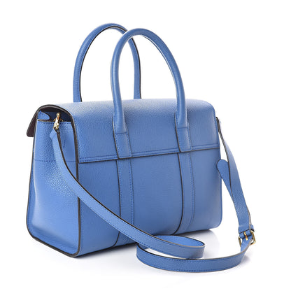 Mulberry Classic Grain Calfskin Small Bayswater Porcelain Blue 3 of 8