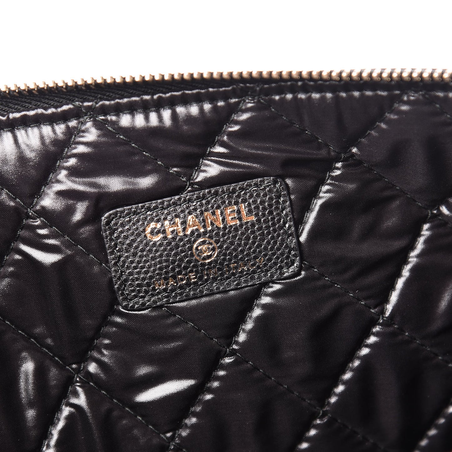 Caviar Quilted Large Boy Cosmetic Case Black