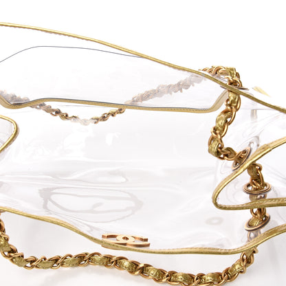Chanel Vinyl Naked Tote Gold 4 of 9