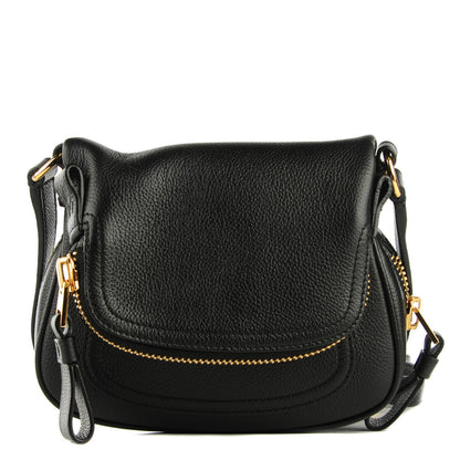 Tom Ford Pebbled Calfskin Jennifer Mini Crossbody Bag Black 1 of 7