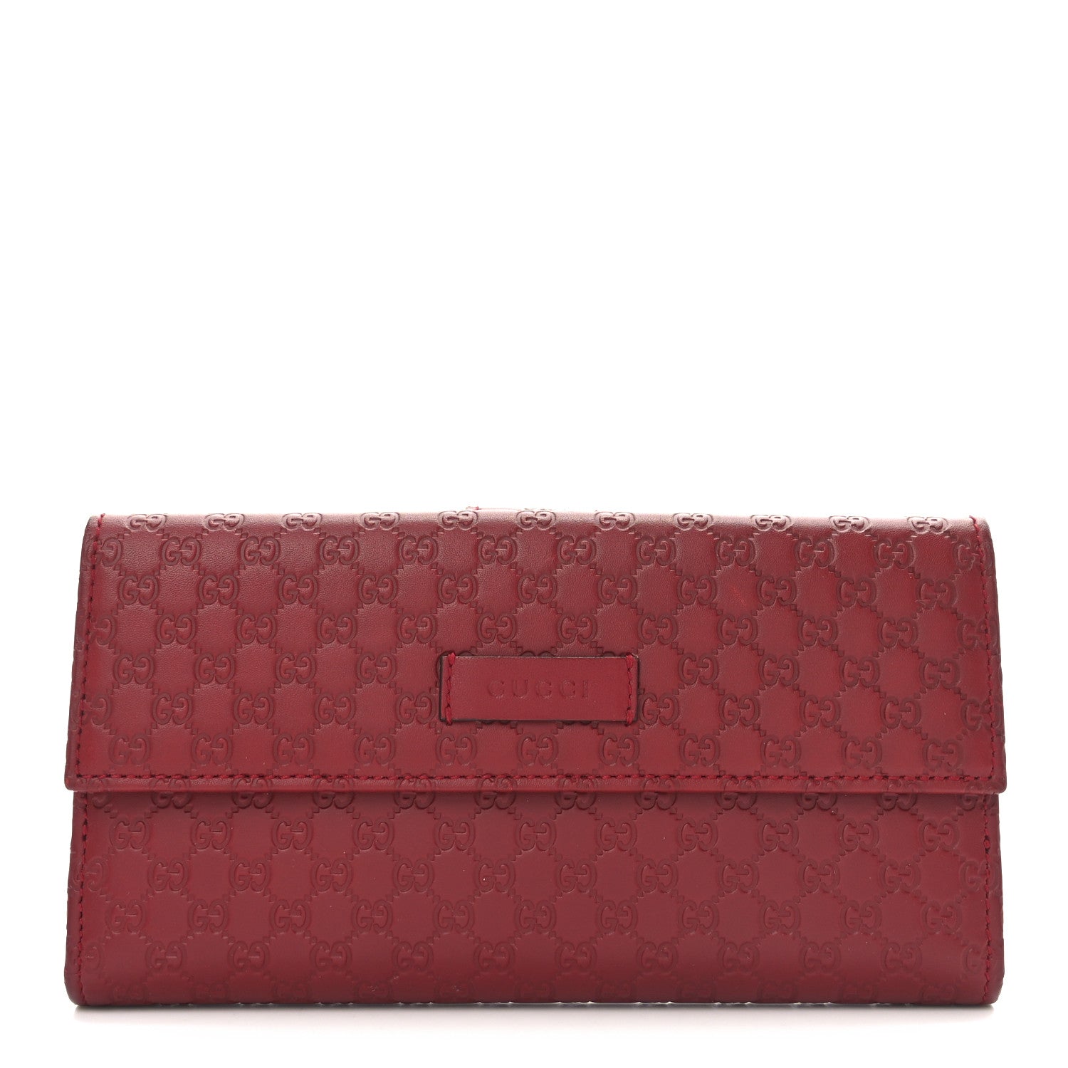 Gucci Microguccissima Continental Flap Wallet Red 1 of 8
