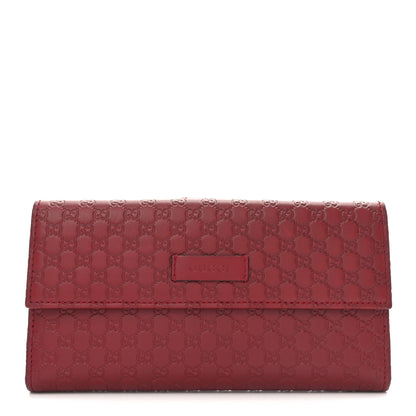 Gucci Microguccissima Continental Flap Wallet Red 1 of 8