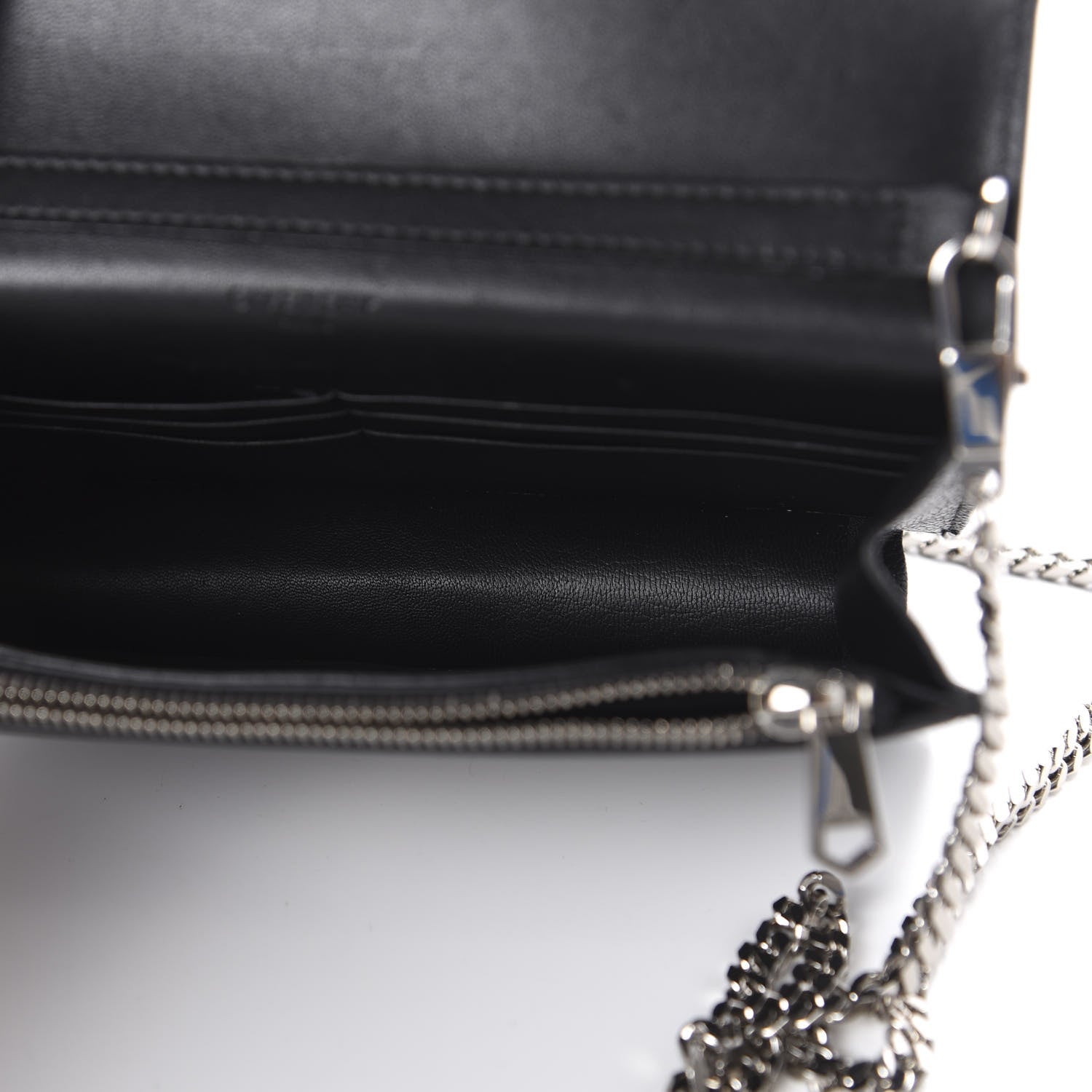 Givenchy Sugar Goatskin Pandora Chain Wallet Black 5 of 11