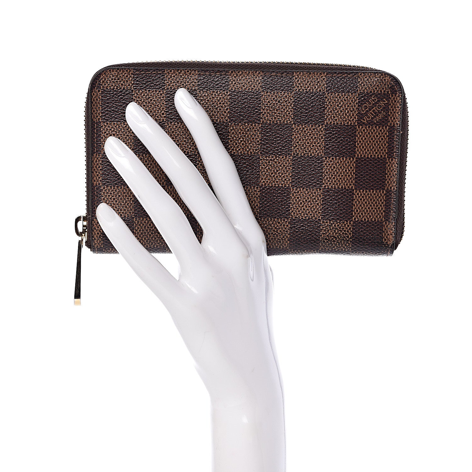 Louis Vuitton Damier Ebene Zippy Compact Wallet 2 of 11