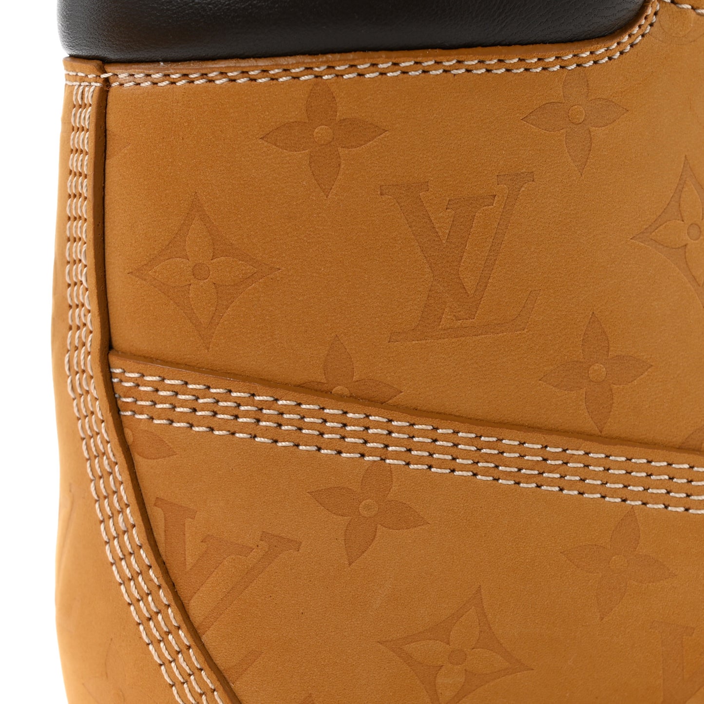 X Timberland Suede Calfskin Monogram Mens Ankle Boots 9 Wheat