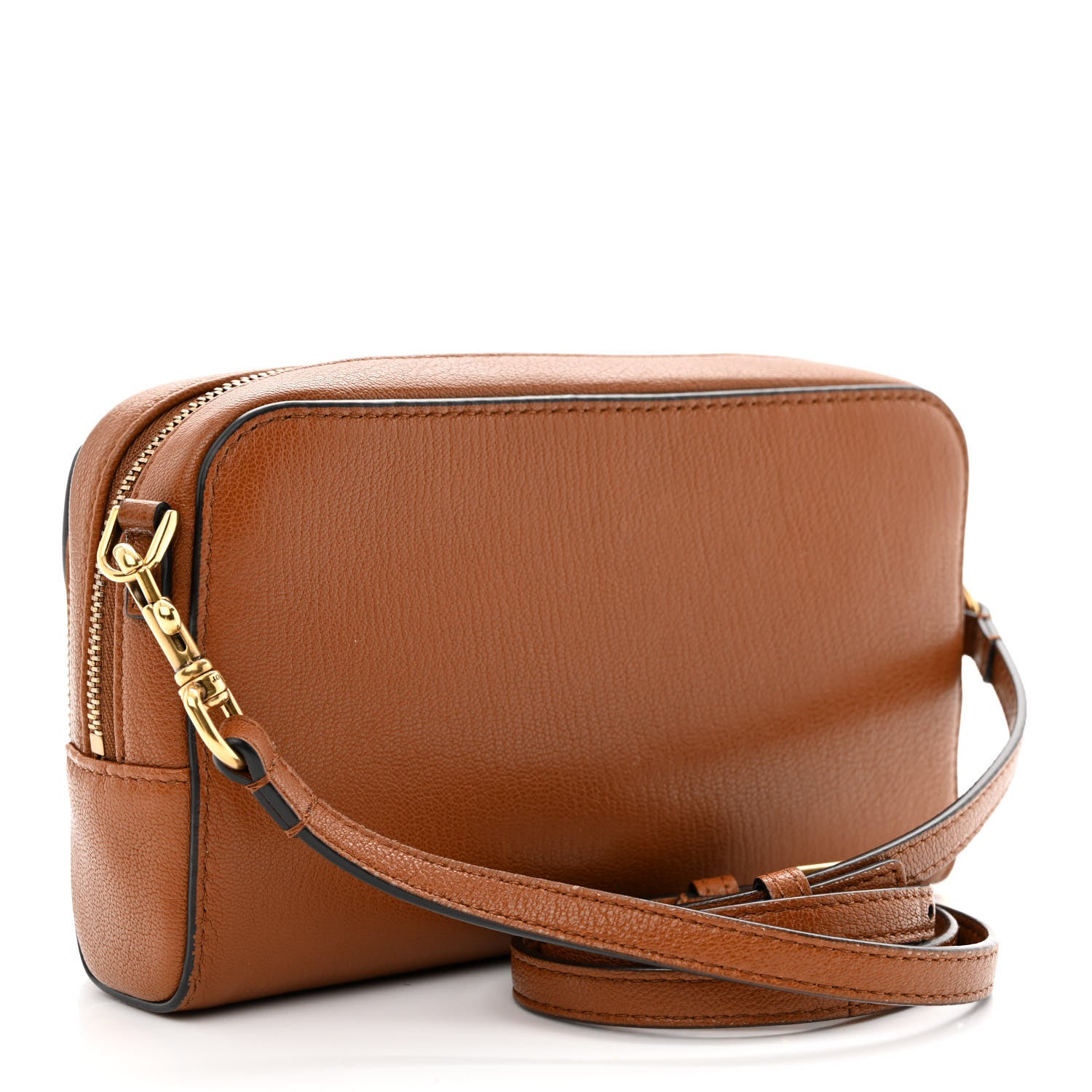 Christian Dior Goatskin Double Saddle Pouch Tan 3 of 14