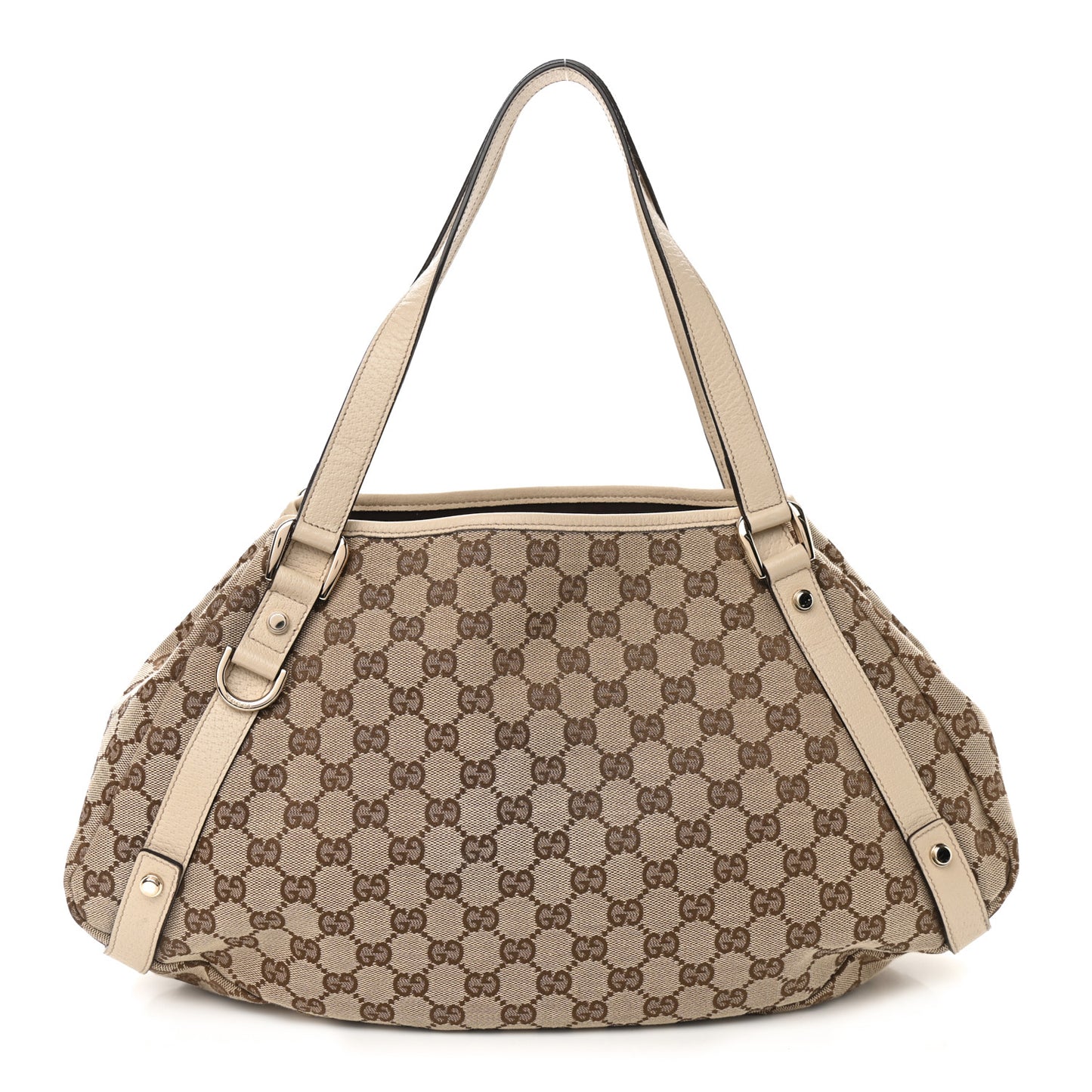 Monogram Medium Abbey Shoulder Bag Off White