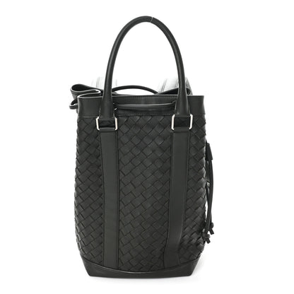 Bottega Veneta Nappa Intrecciato Drawstring Backpack Khaki 1 of 10