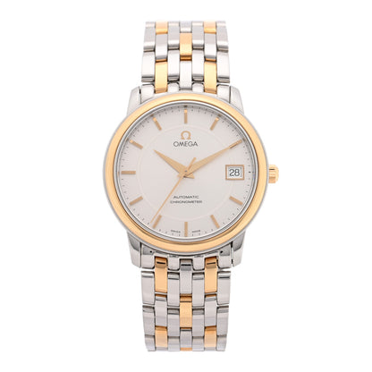Omega Stainless Steel 18k Yellow Gold 35mm De Ville Chronometer Automatic Watch Silver 168.1050 1 of 4