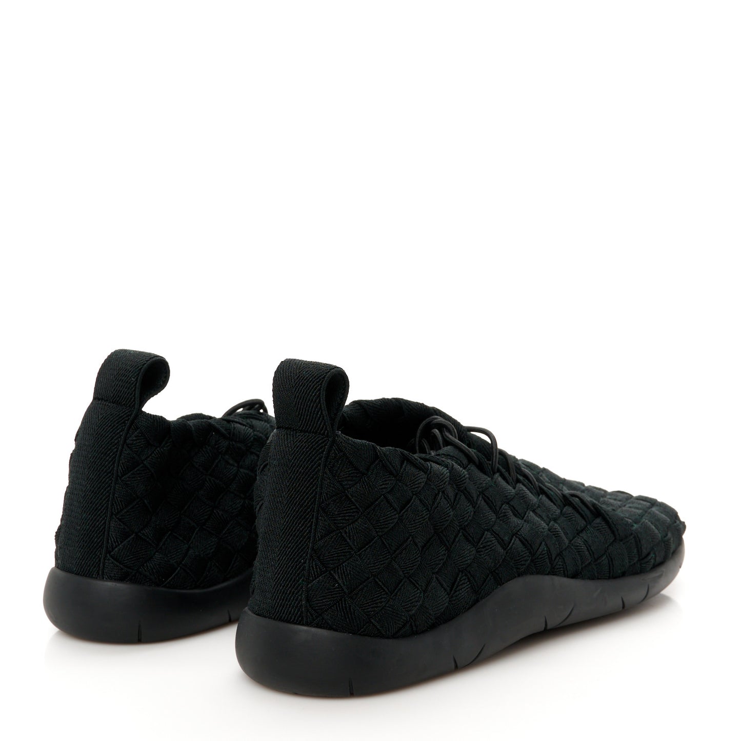 Intrecciato Woven Womens Sneakers 42 Black