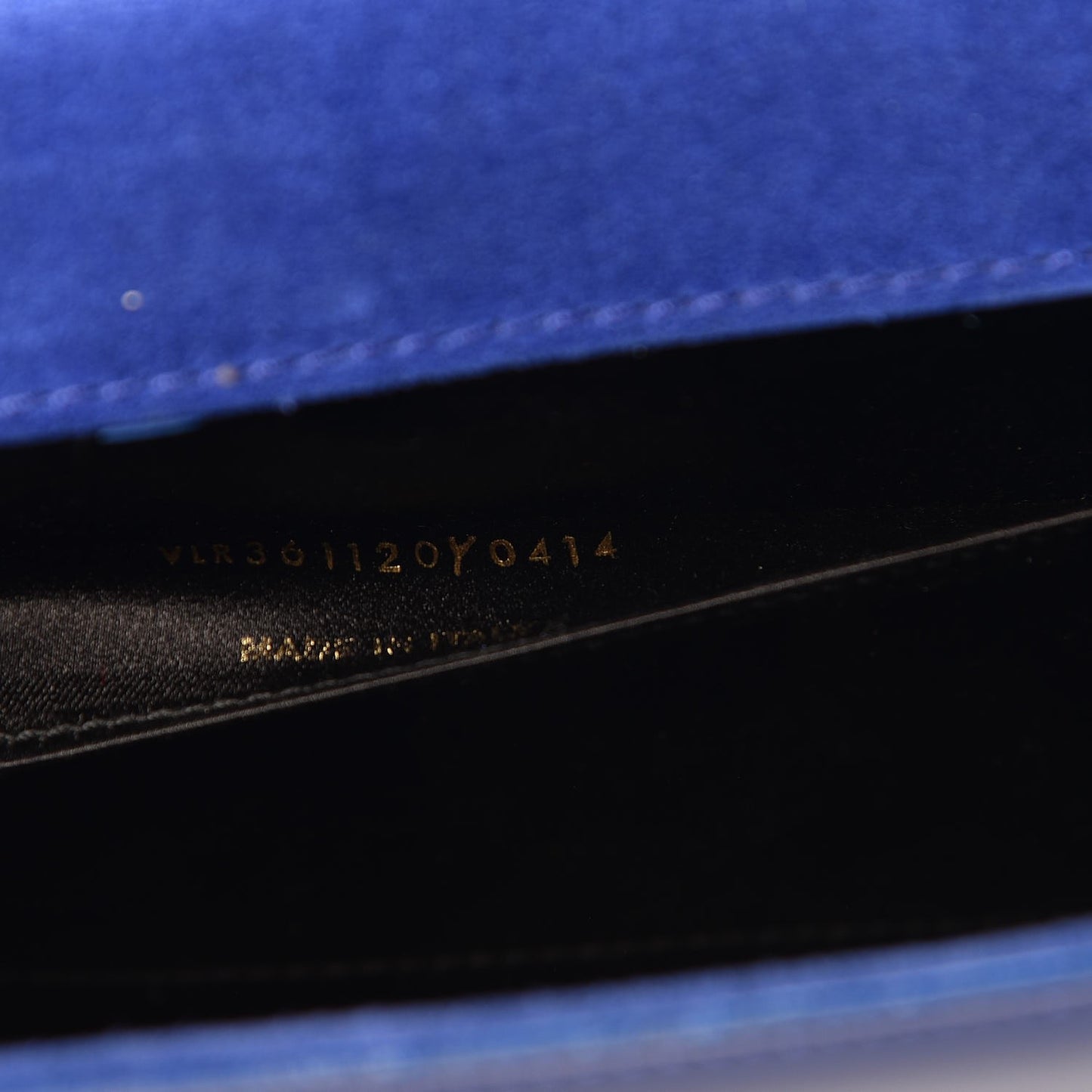 Patent Calfskin Monogram Large Belle De Jour Clutch Royal Blue