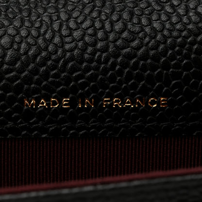 Chanel Caviar Quilted Flap Card Holder Wallet Black 7 of 9