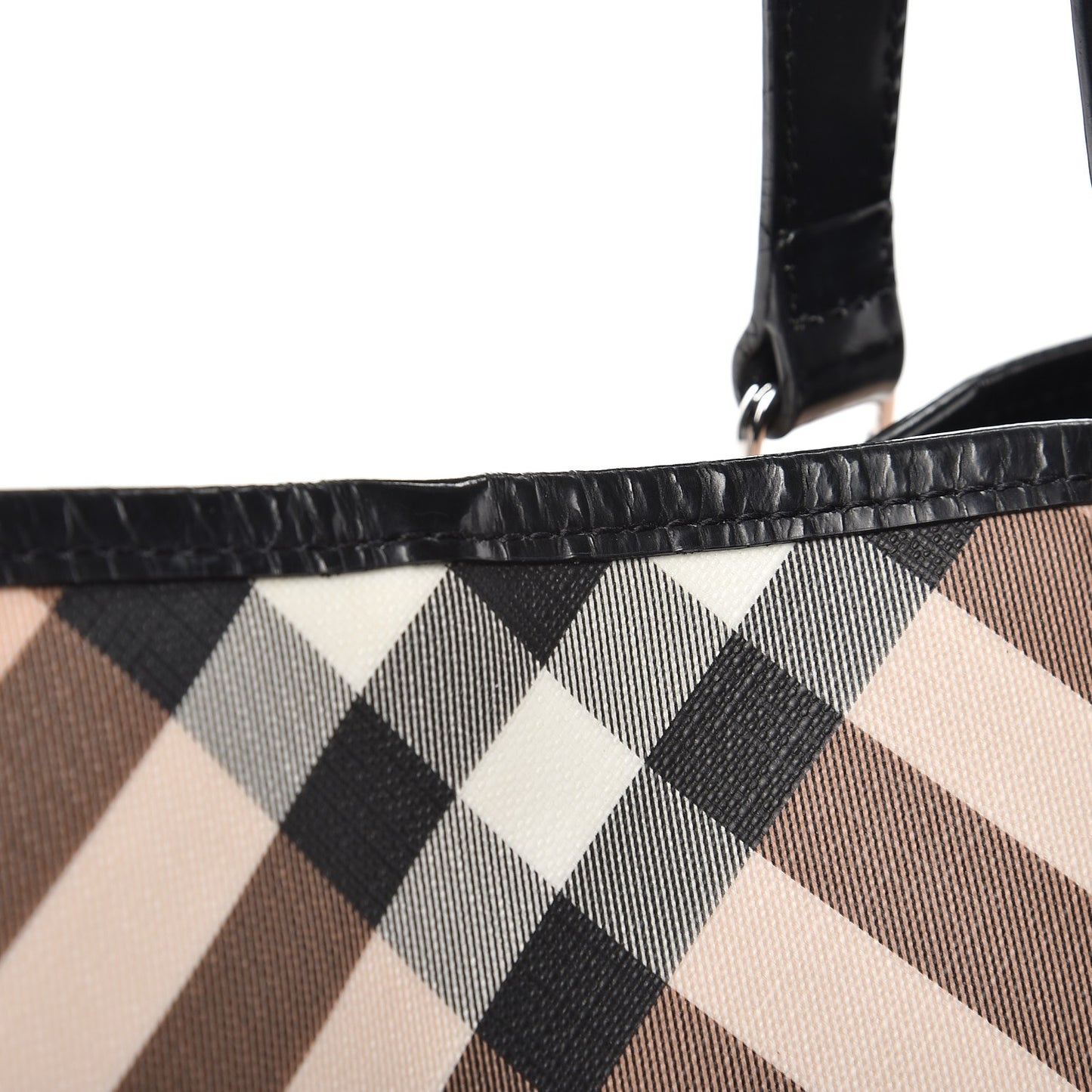 Nova Check Large Nickie Tote Black