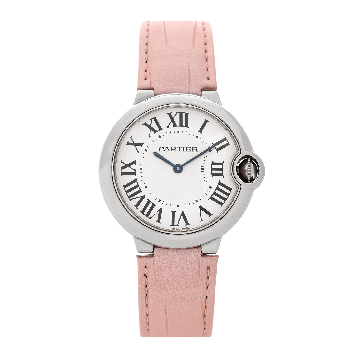 Cartier Stainless Steel Alligator 36mm Ballon Bleu De Cartier Quartz Watch 1 of 6