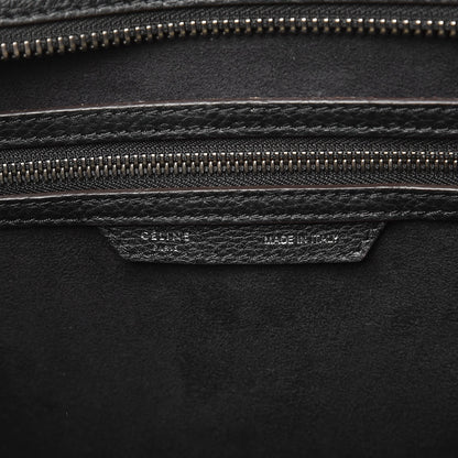 Celine Drummed Calfskin Mini Luggage Black 8 of 8