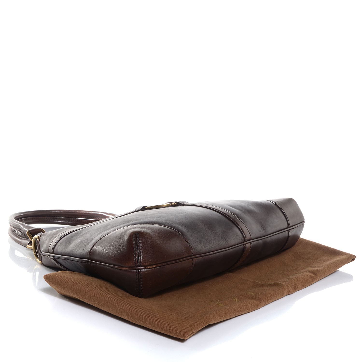 Gucci Leather Reins Hobo Brown 3 of 7